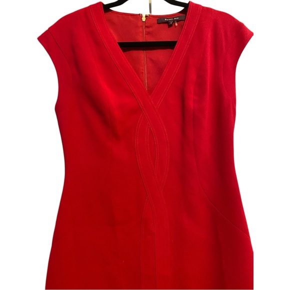 Rachel Roy sleeveless midi red sheath dress size 6 - Picture 3 of 11